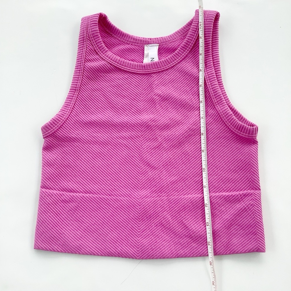 Nikibiki Ribbed Hot Pink Tank Top - Picture 4 of 5